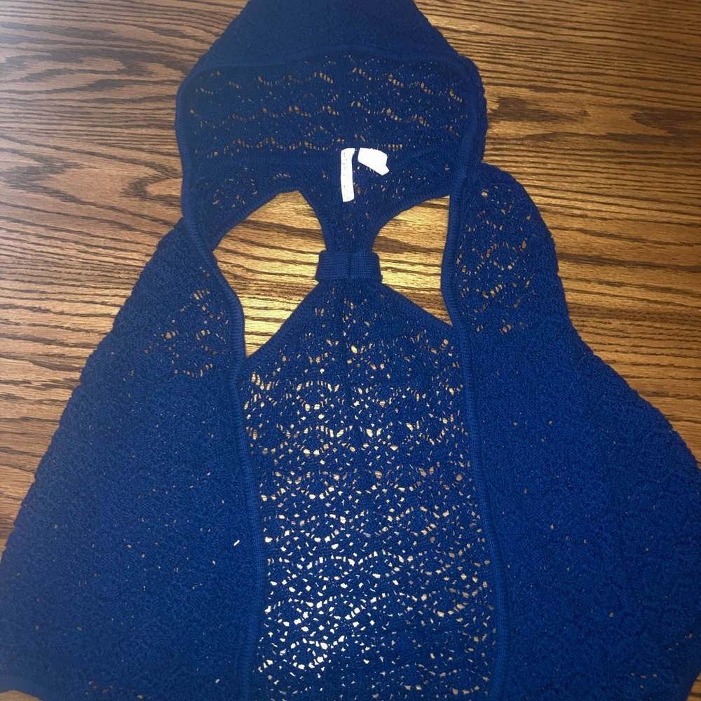Girls sz xl Heart&Crush Woven Shaw navy blue